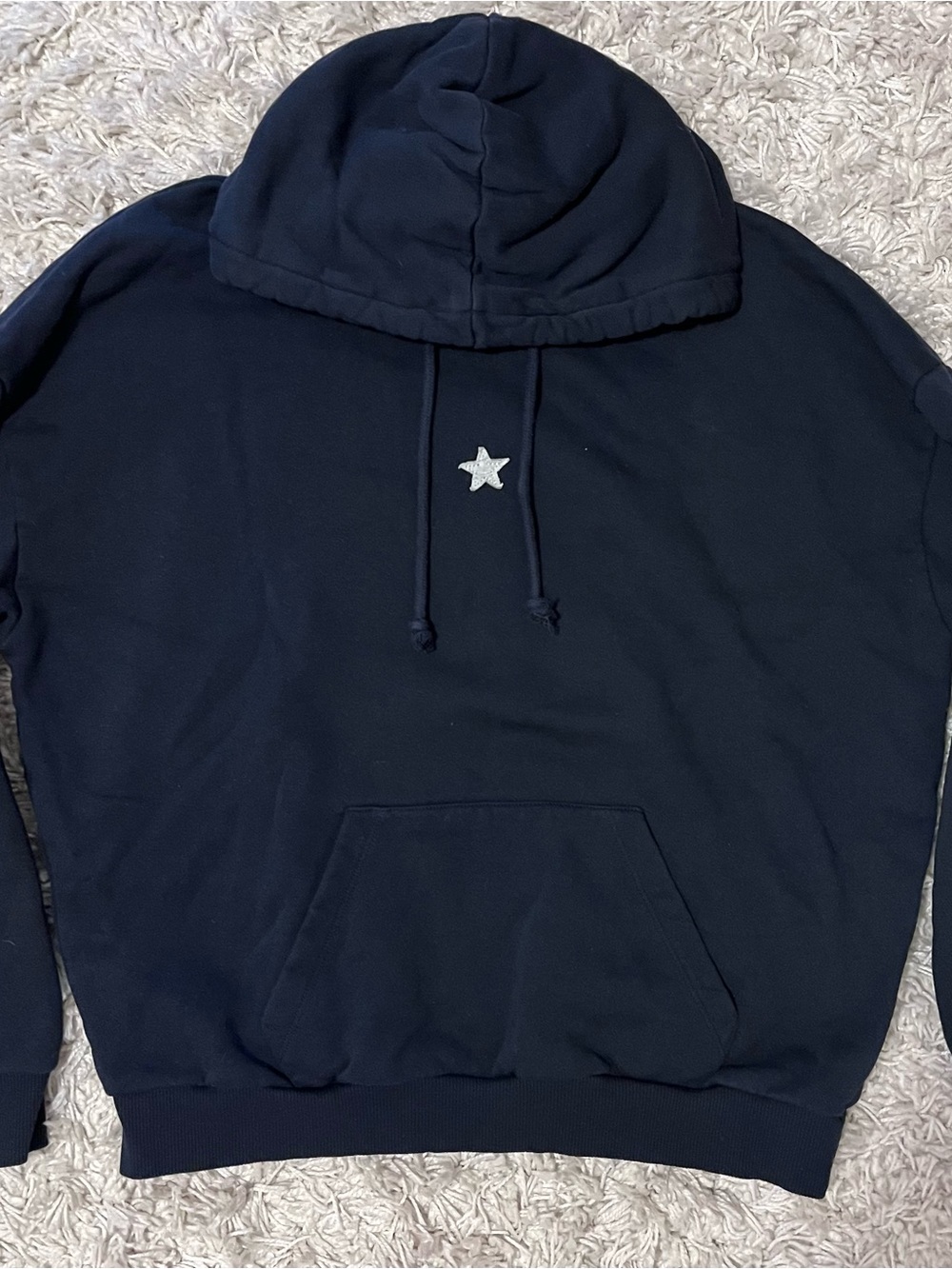 Subdued NEW Navy hoodie with Grey Stars